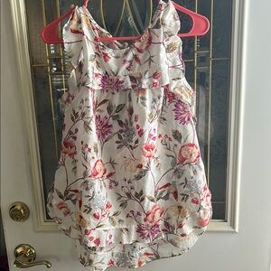 Floral Sleeveless Women’s Cotton Top